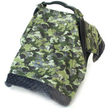 Cozy Happens - Camo & Charcoal Minky