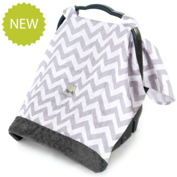 Cozy Happens Muslin - C. Grey Chevron