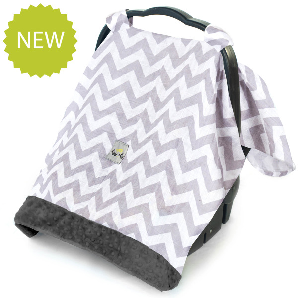 Cozy Happens Muslin - C. Grey Chevron