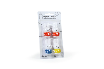 Miffy Magnete, 4 verpackt - Rot/Blau/Gelb