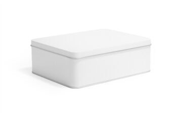 Blech Box gross - weiss