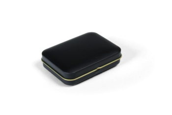 Blech Box - Rechteckig - Schwarz / Gold