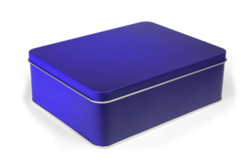 Blech Box large - blau