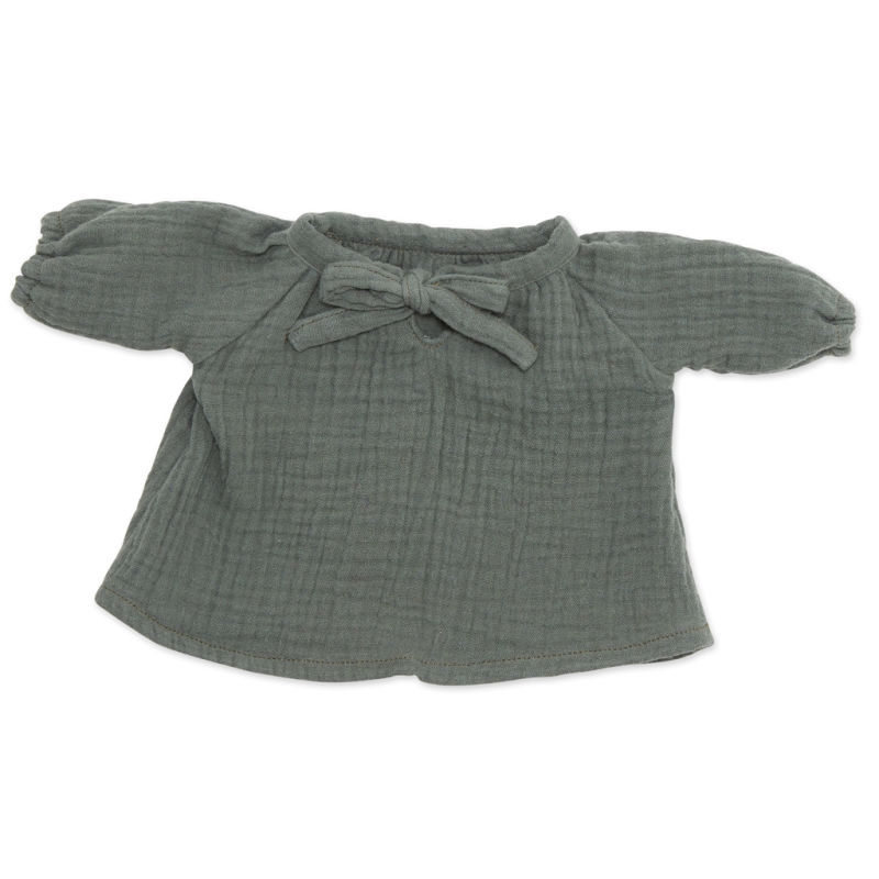 Doll blouse - forest green