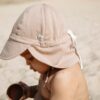 Cloby Sonnenhut Mit Nackenschutz Für Babys – Wendbar, UPF 50+, Größe 0-6 Monate