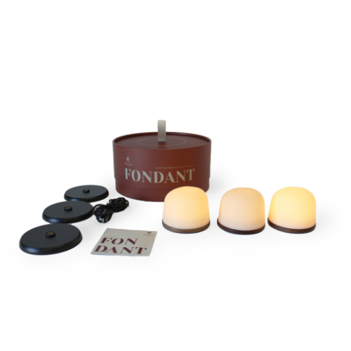 Fondant Small atmosphere light on Thermo Ash - Set of 3 - Image 3