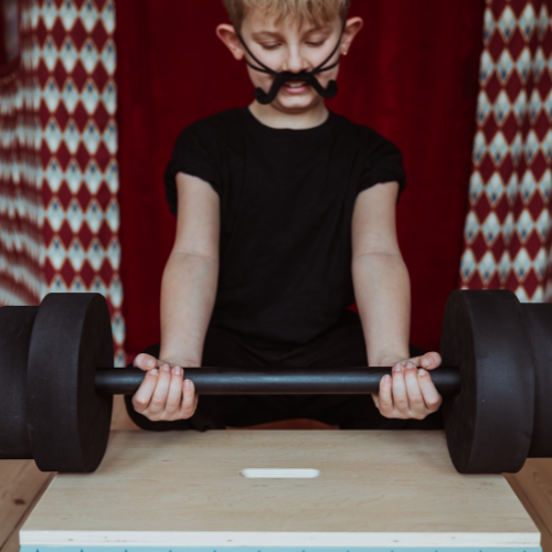 Vintage Circus Strongman Hantel – Bild 6
