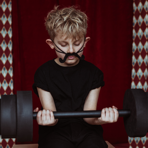 Vintage Circus Strongman Hantel – Bild 4