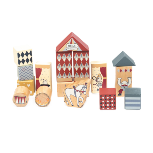 Vintage Circus Holzbausteine